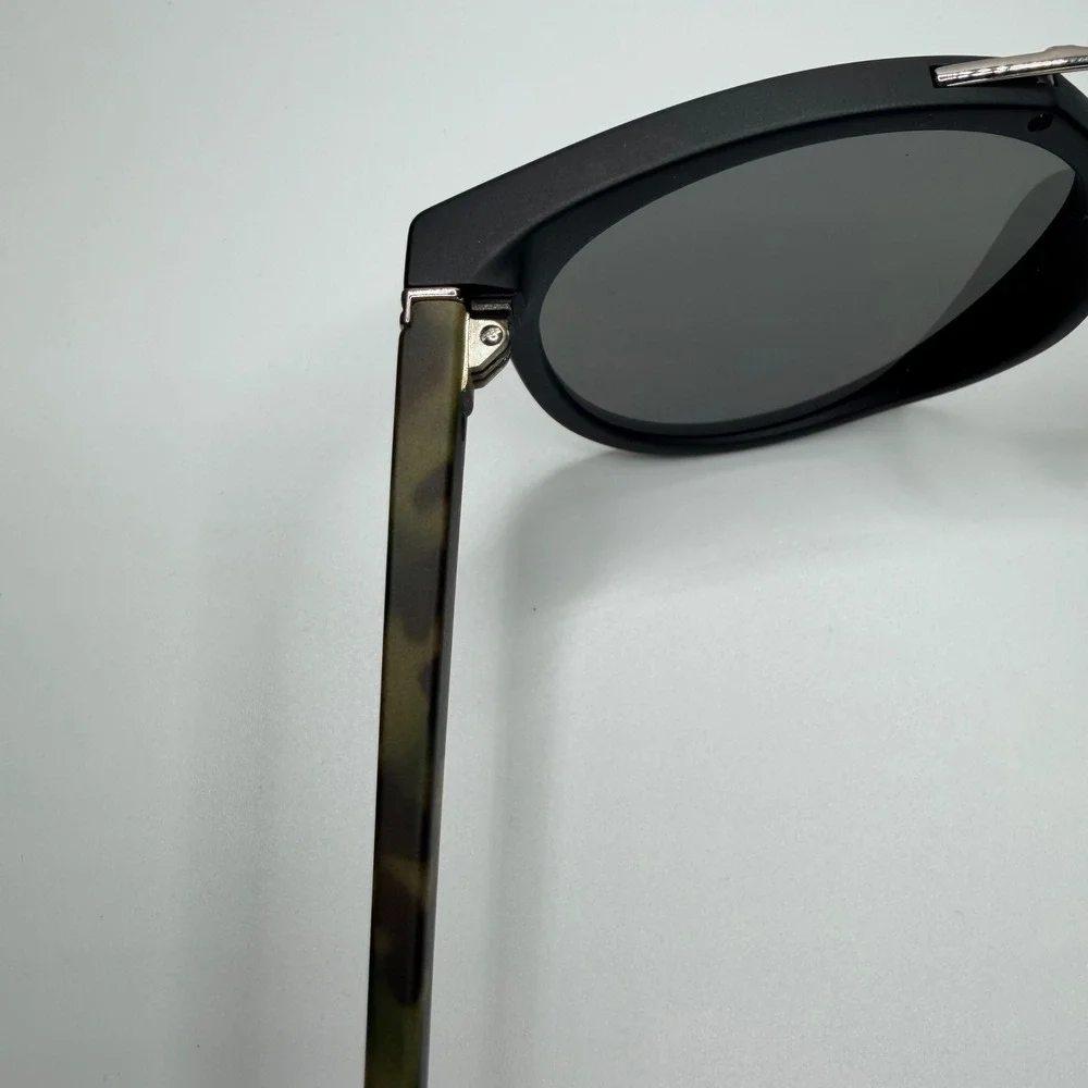 VonZipper Hitsville Sunglasses Camo Tortoise Double Bridge Matte Black Grey Lens